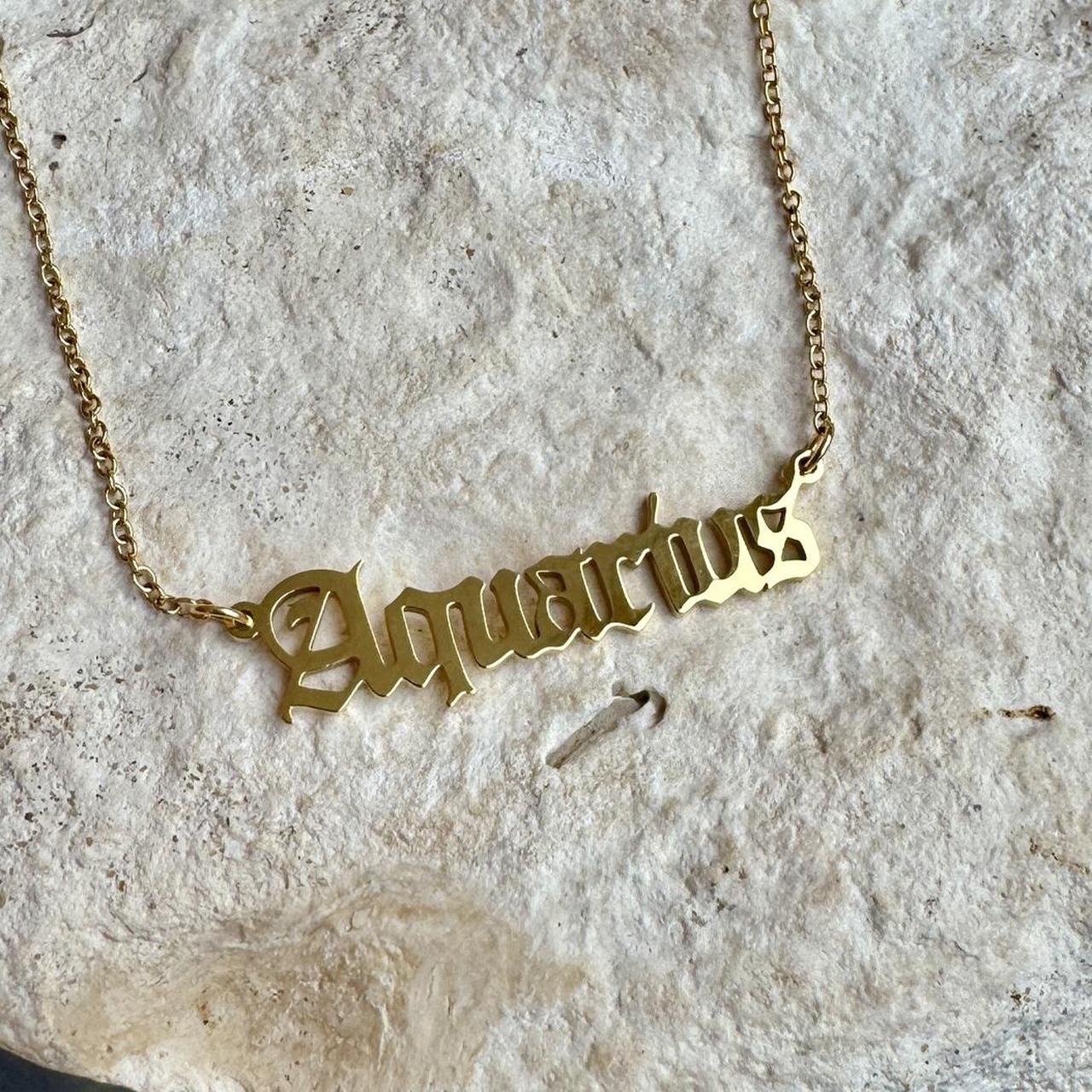 Capricorn Star Sign Zodiac Necklace | 18K Gold Plated