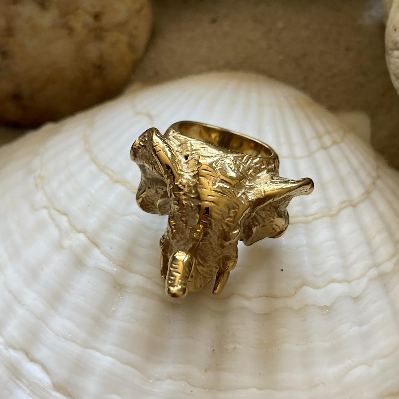 Gold Elephant Ring