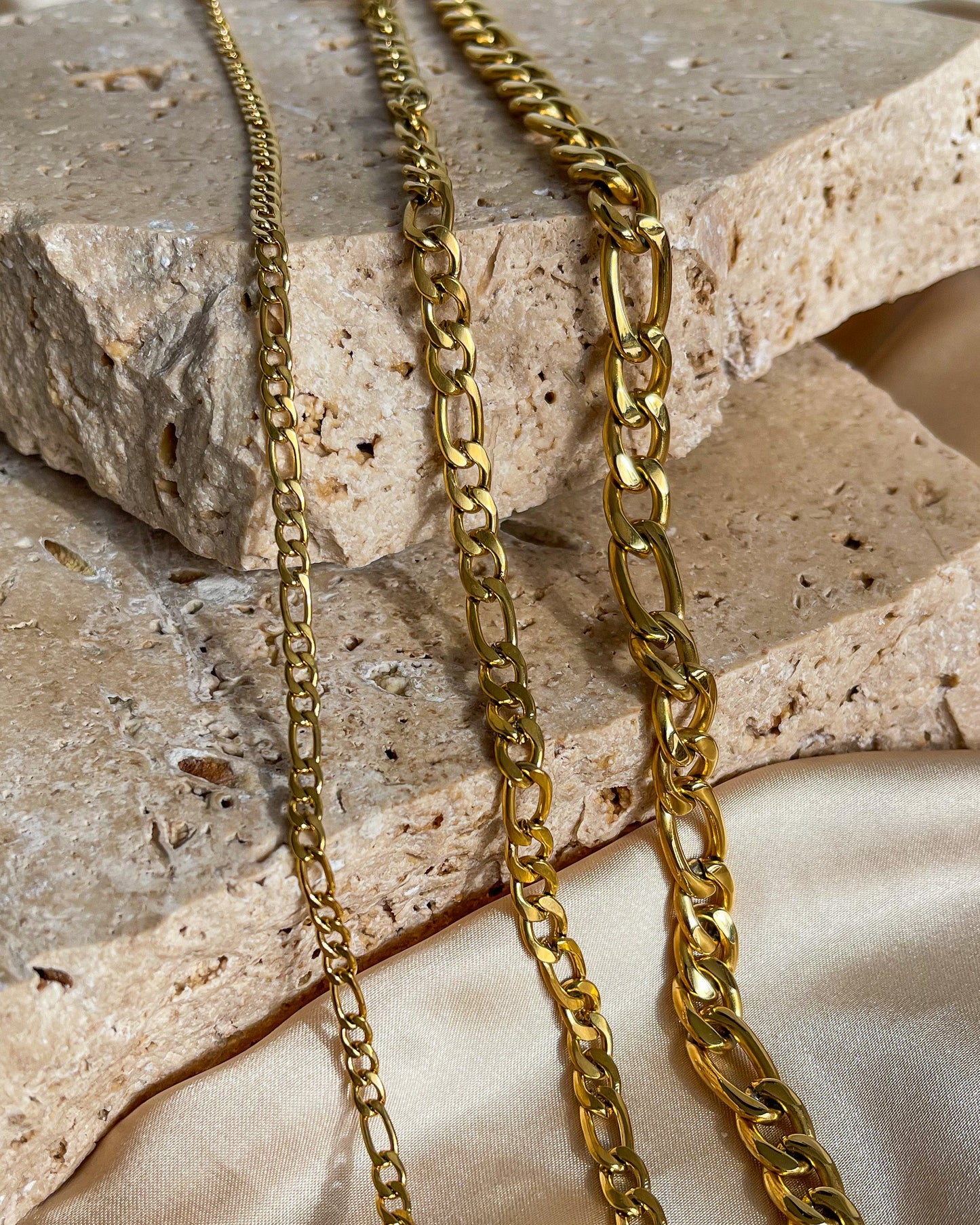Figaro Bracelet - 4mm | 18K Gold Plated
