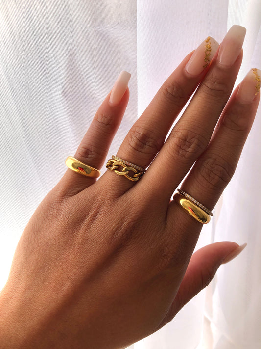 Dainty Misha Ring | 18k Gold Plated