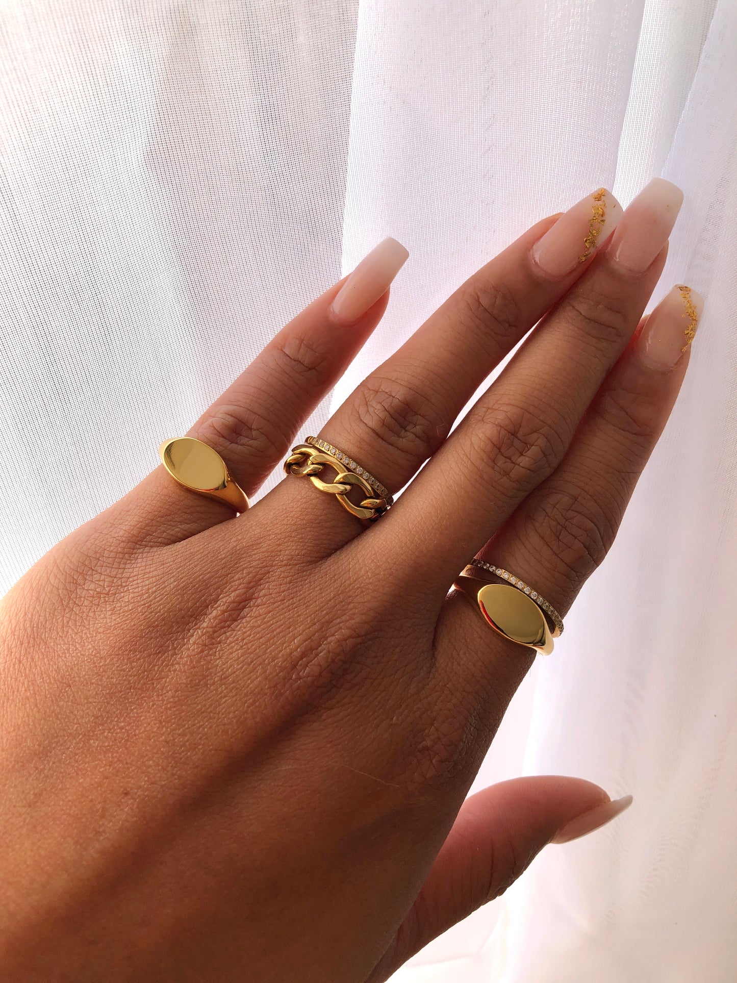 Dainty Misha Ring | 18k Gold Plated