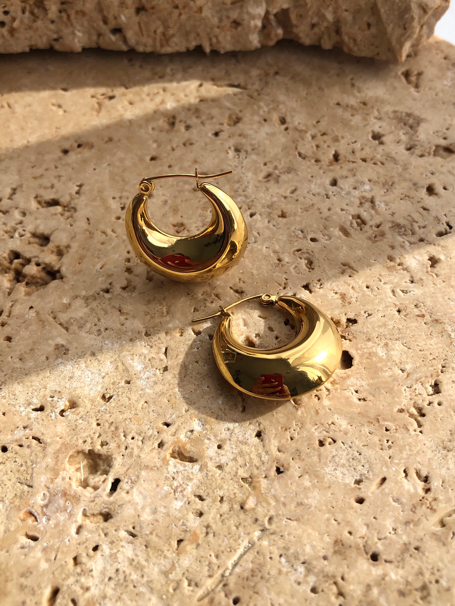 Statement Hoops | 18k Gold Plated
