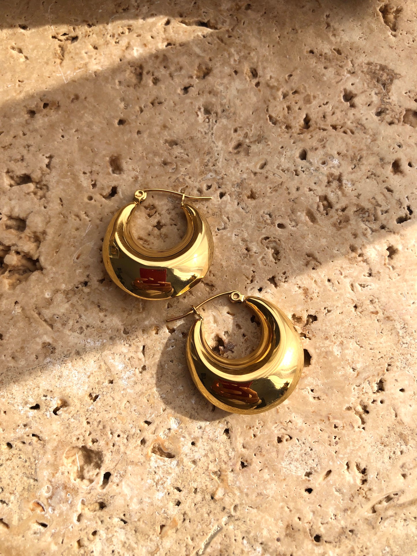Statement Hoops | 18k Gold Plated