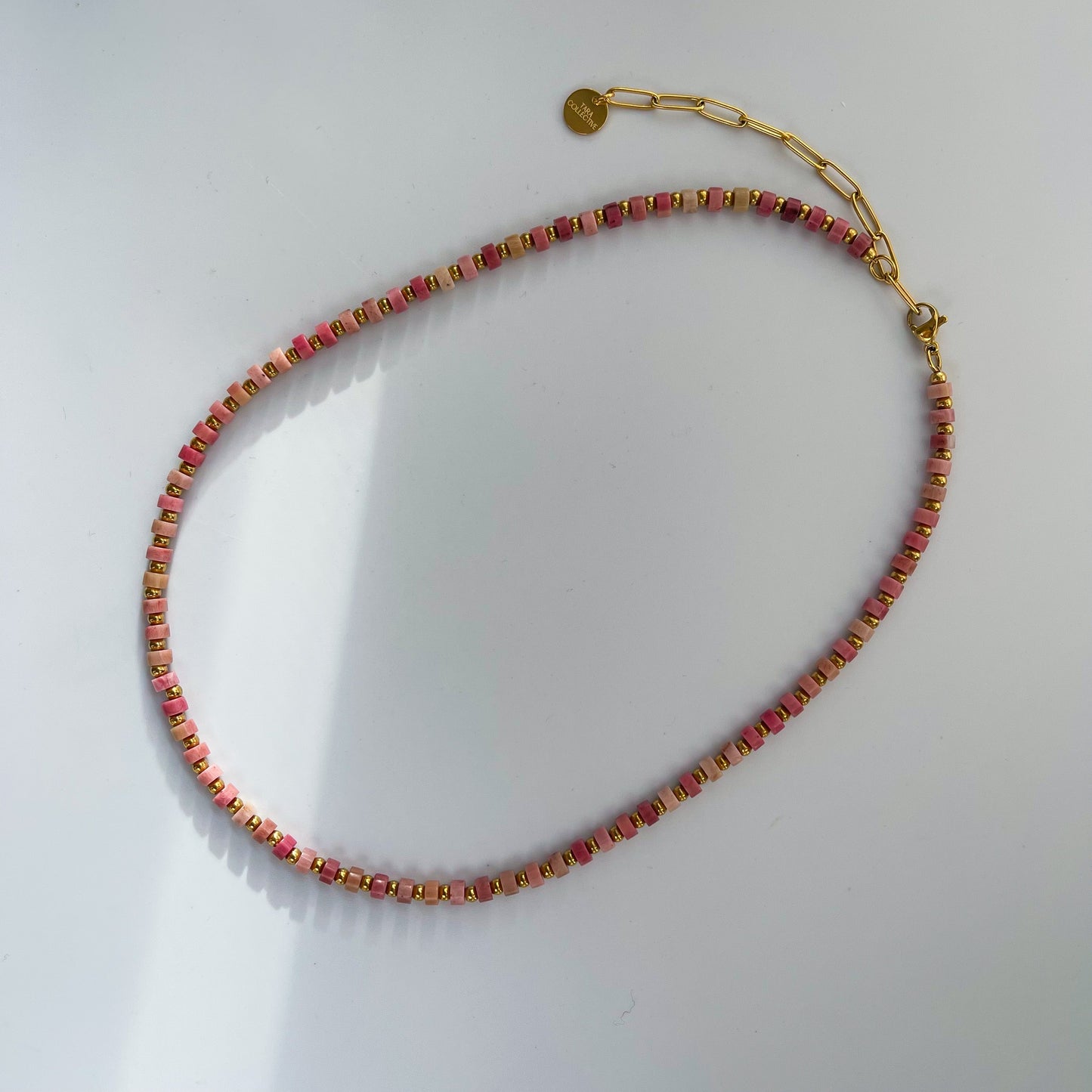 Rhodonite Heishi Necklace
