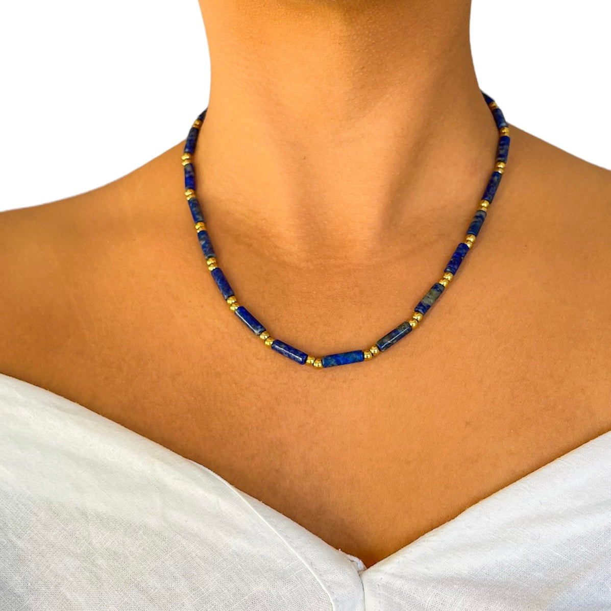 Lapis Lazuli Heishi Necklace
