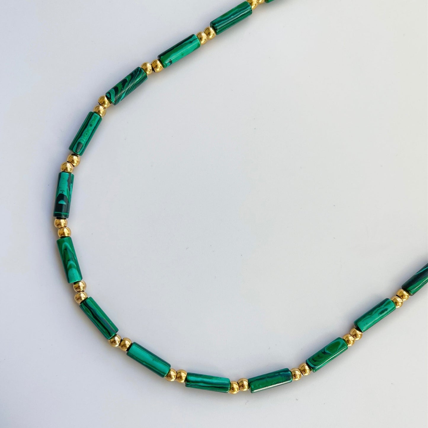 Malachite Heishi Necklace