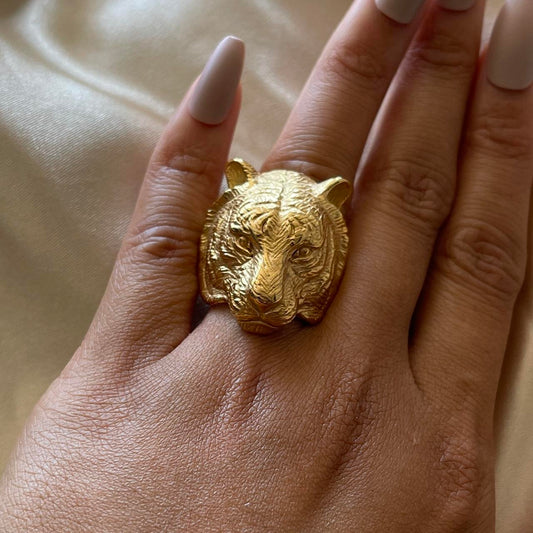 Gold Tiger Ring