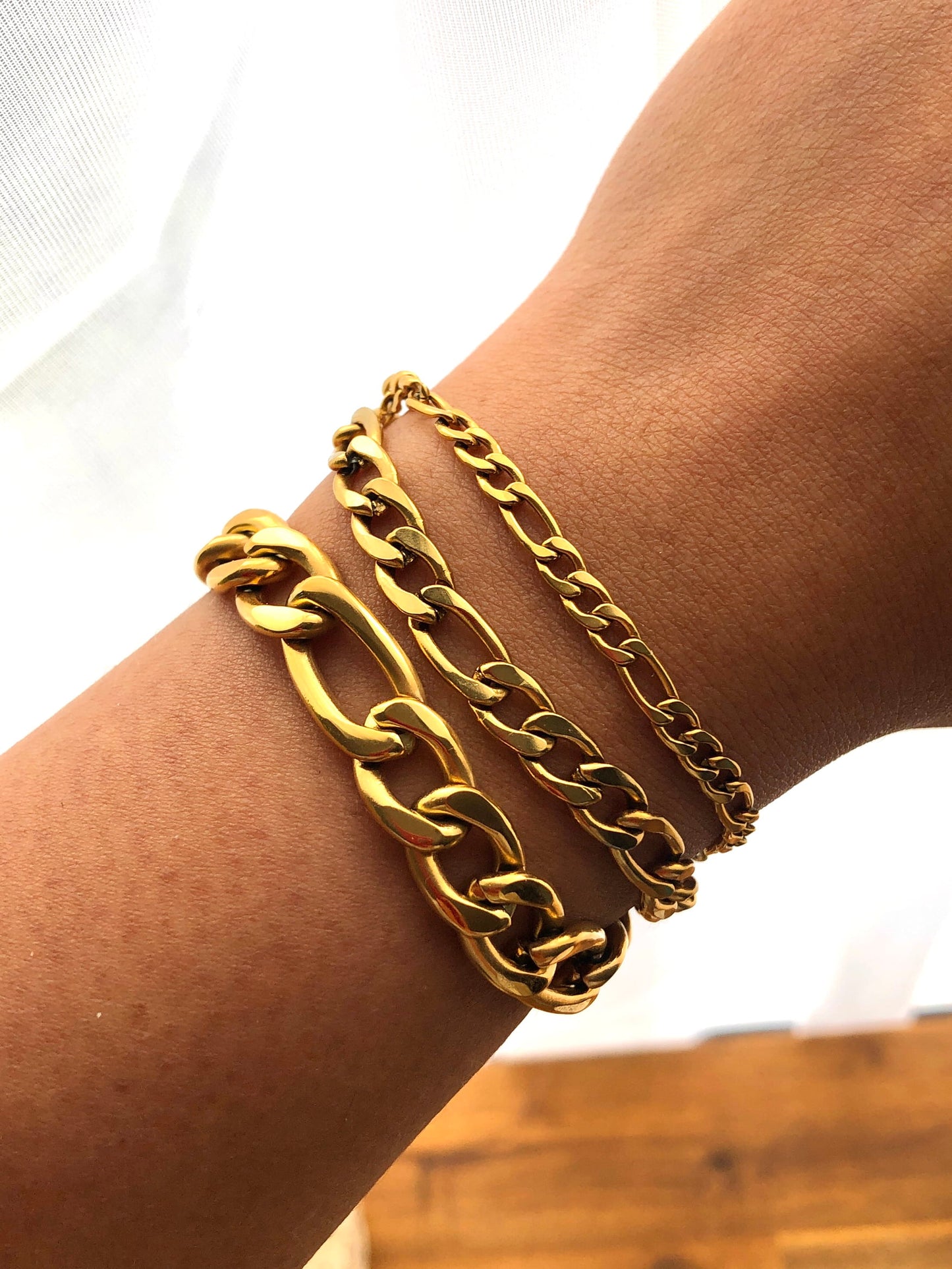 Figaro Bracelet - 4mm | 18K Gold Plated